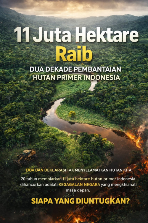 11 Juta Hektare Raib: Dua Dekade Pembantaian Hutan Primer Indonesia